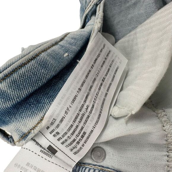 Abercrombie Curve Love Ankle Straight Ultra High Rise Size 37 24L Light Wash - Picture 8 of 10